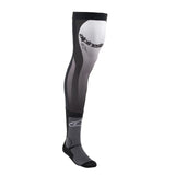 Alpinestars Adult Knee Brace Socks - Black/White