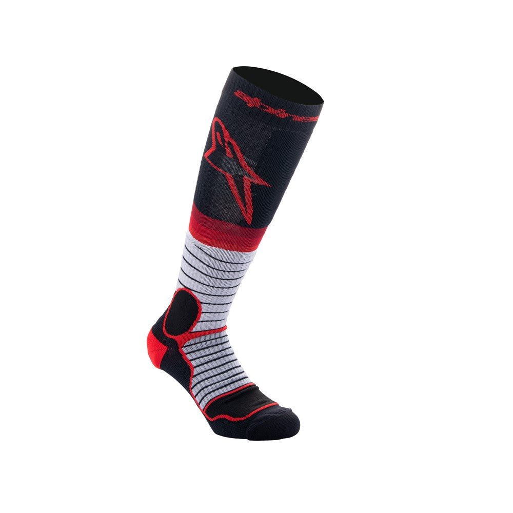 Alpinestars Adult MX Plus V2 Socks - Black/Gray/Red