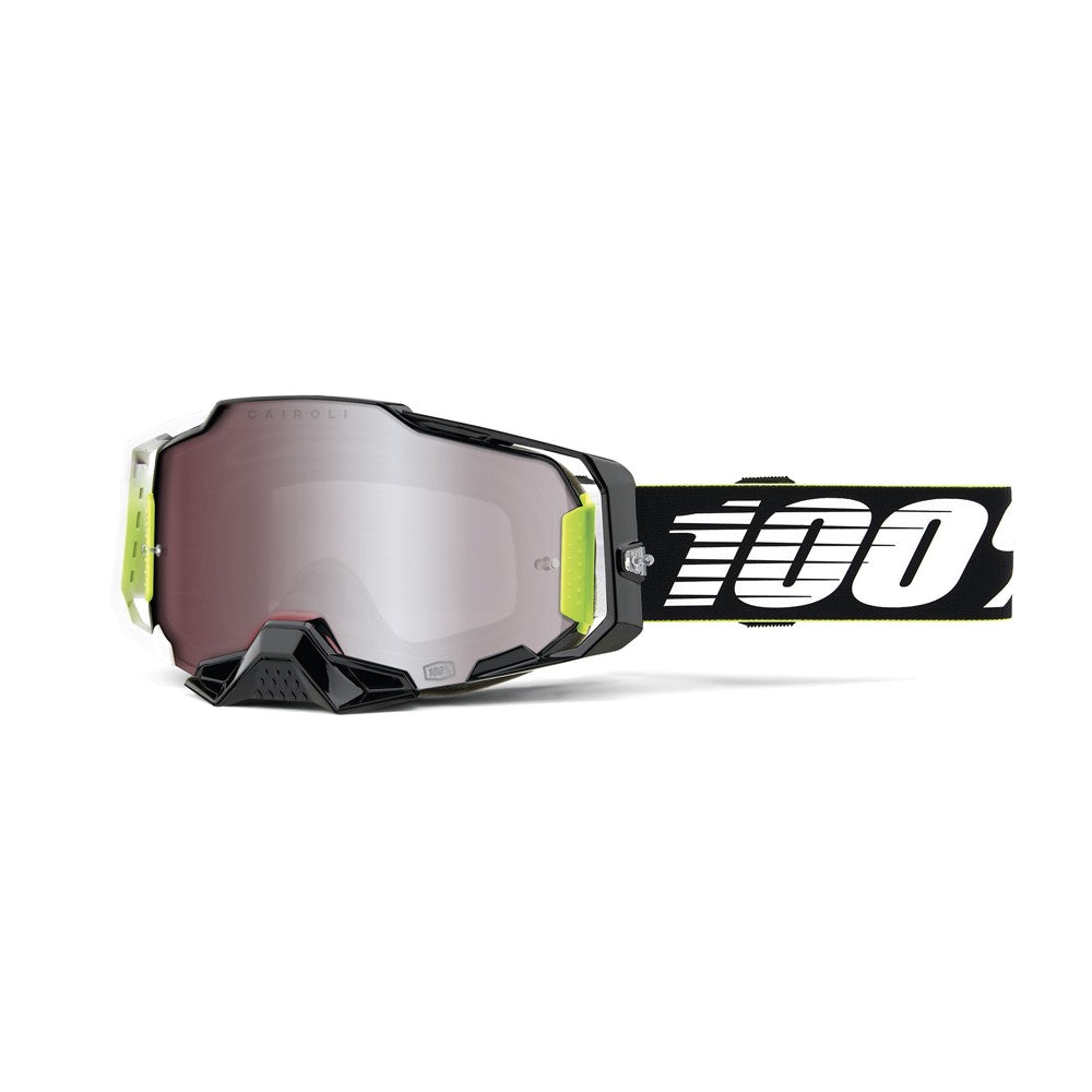 100% Armega Adult Goggles RACR - Mirror Silver Lens