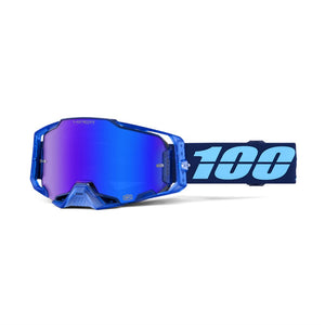 100% Armega Adult MX Goggles - Coupe - HiPER Blue Mirror Lens