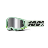 100% Racecraft 2 Adult Goggles Palomar - Mirror Silver Flash Lens