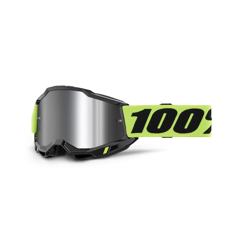 100% Accuri 2 Goggle - Yellow - Mirror Silver Lens