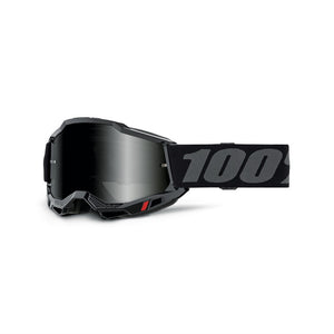 100% Accuri 2 Adult Sand MX Goggles - Black - Smoke Lens