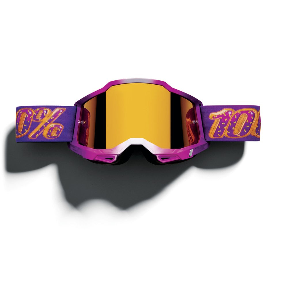 100% Accuri 2 Adult MX Goggles - Donut Berry - Mirror Gold Len