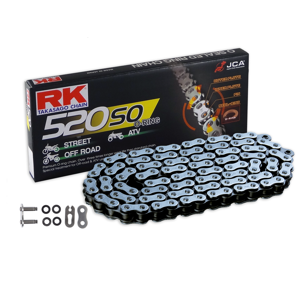 RK 520SO O-Ring Chain - 520 x 120 Link - Clip Type