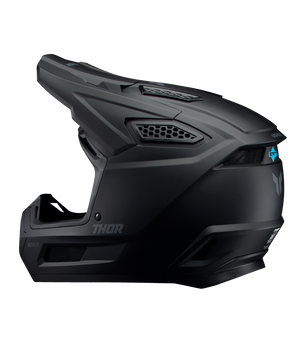 Thor Fleet Adult MX Helmet - Blackout Matt Black