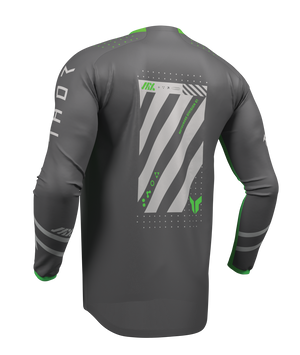 Thor S27 Launchmode Adult MX Jersey - Futura Charcoal / Green