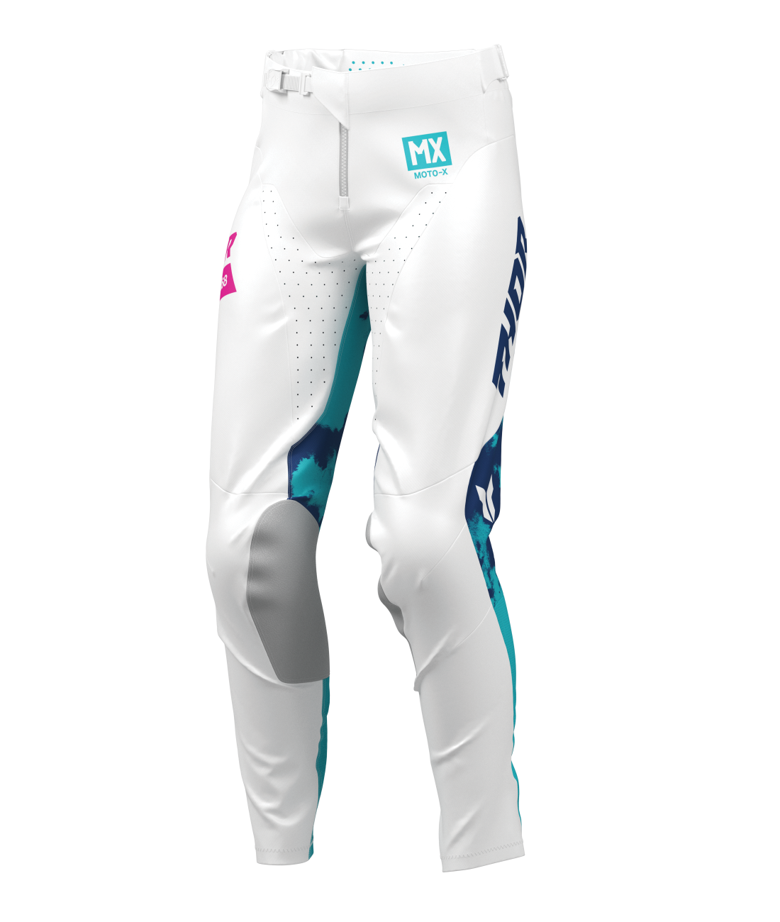 Thor Sportmode Womens MX Pants - Bleach White Aqua