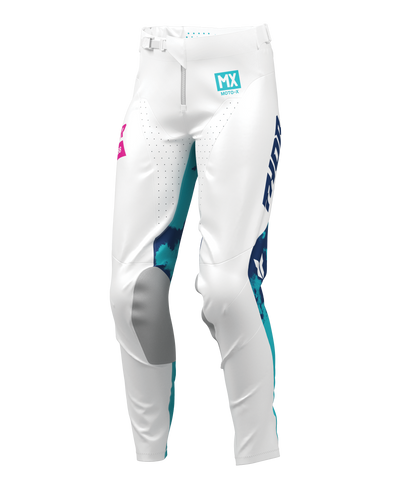 Thor Sportmode Womens MX Pants - Bleach White Aqua