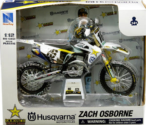 New Ray 1:12 Die-Cast Model - Husqvarna FC450 - Zach Osborne Factory Racing