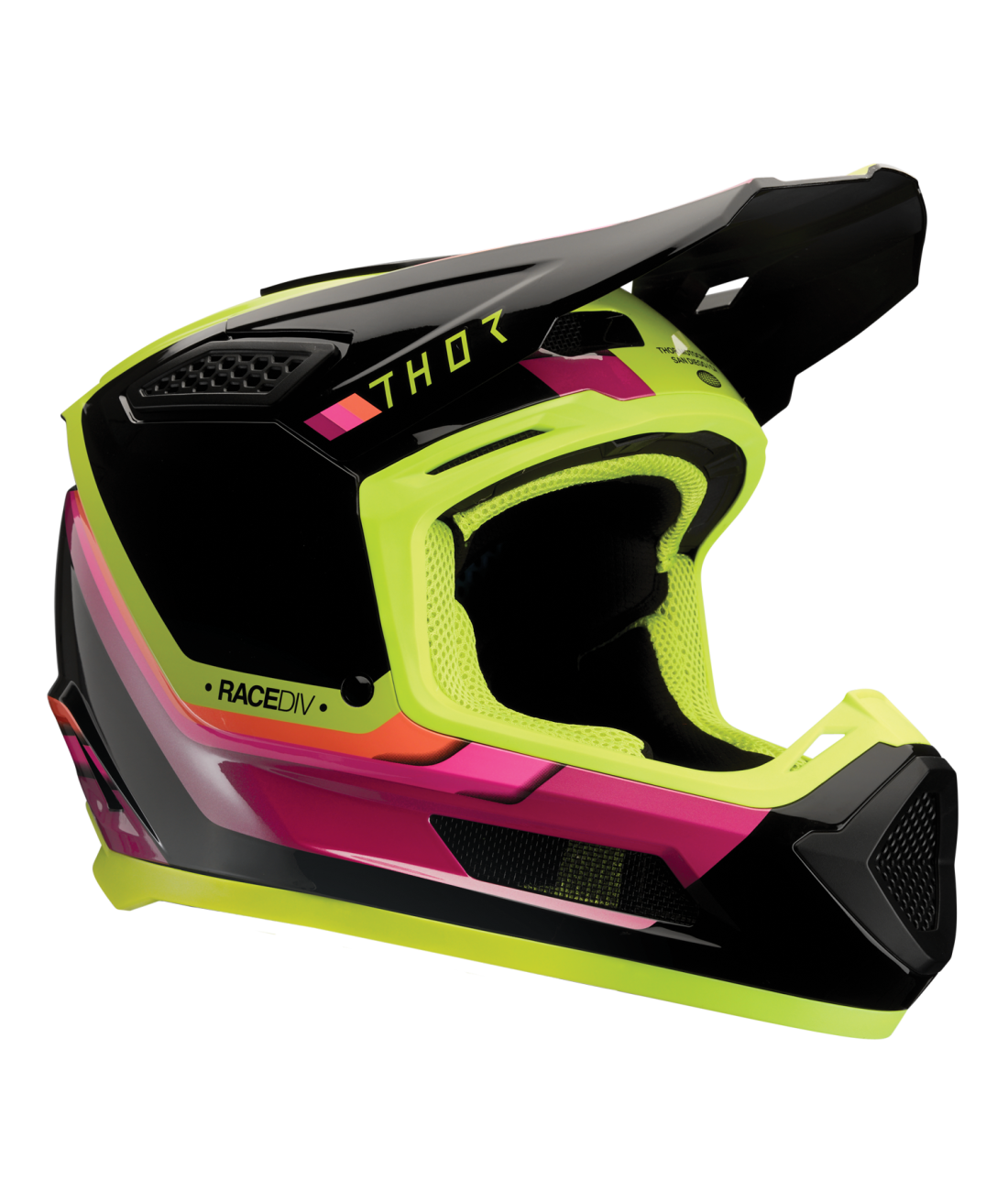 Thor Fleet Adult MX Helmet - Defy Black / Acid