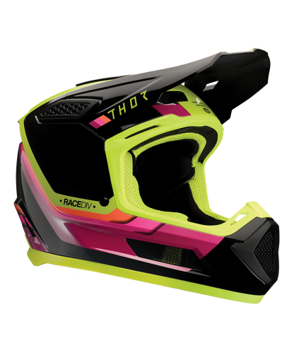 Thor Fleet Adult MX Helmet - Defy Black / Acid