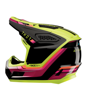 Thor Fleet Adult MX Helmet - Defy Black / Acid