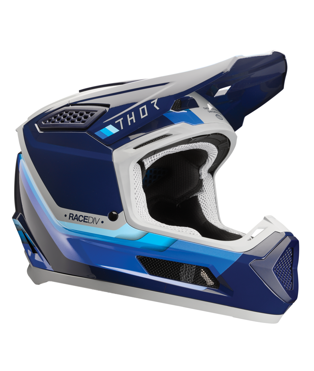 Thor Fleet Adult MX Helmet - Defy Blue / Grey