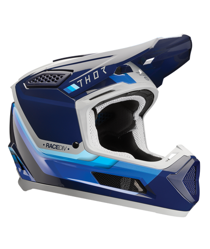 Thor Fleet Adult MX Helmet - Defy Blue / Grey