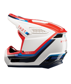 Thor Fleet Adult MX Helmet - Defy White / Red / Blue