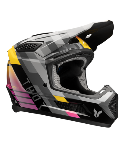 Thor Fleet Adult MX Helmet - Camber Black / Magenta