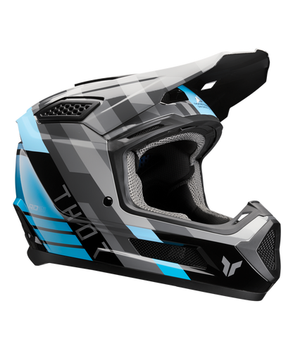 Thor Fleet Adult MX Helmet - Camber Black / Teal