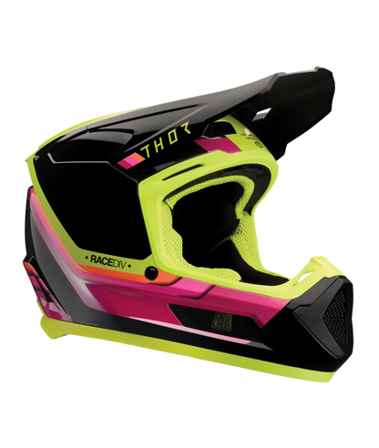 Thor Fleet Youth MX Helmet - Defy Black / Acid