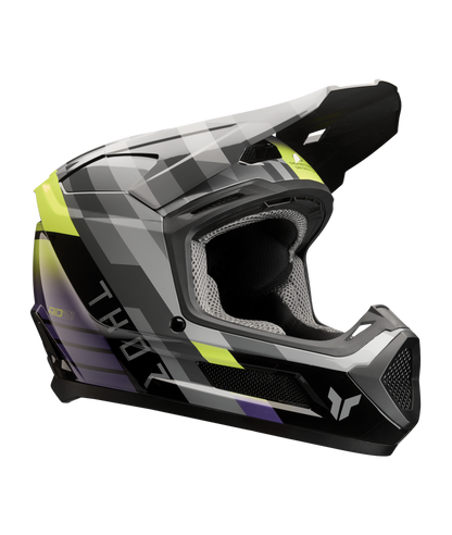 Thor Fleet Youth MX Helmet - Camber Black / Purple