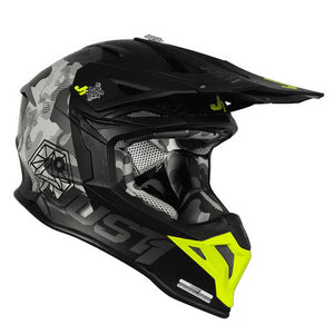 JUST1 J39 Adult X-Large MX Helmet - Kinetic Yellow / Black