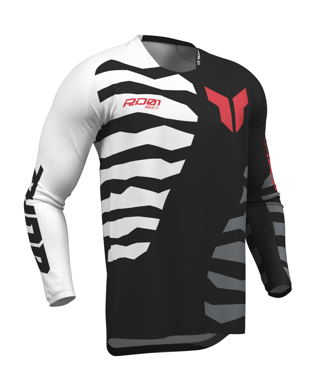 Thor S27 Launchmode Adult MX Jersey - Shredder Black / White