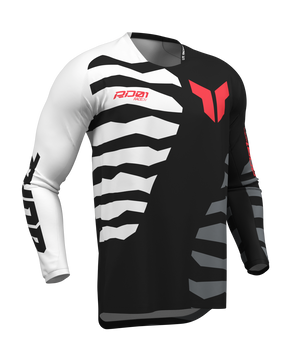 Thor S27 Launchmode Adult MX Jersey - Shredder Black / White