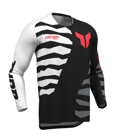 Thor S27 Launchmode Adult MX Jersey - Shredder Black / White