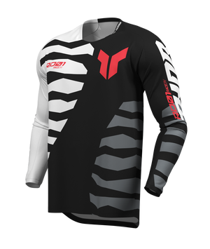 Thor S27 Launchmode Adult MX Jersey - Shredder Black / White