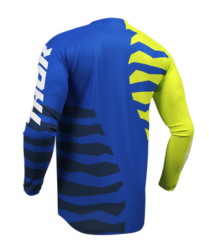 Thor S27 Launchmode Adult MX Jersey - Shredder Blue / Acid