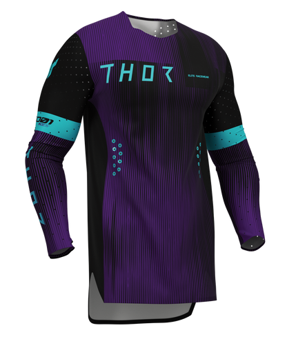Thor S27 Sportmode Adult MX Jersey - Vanish Black / Purple
