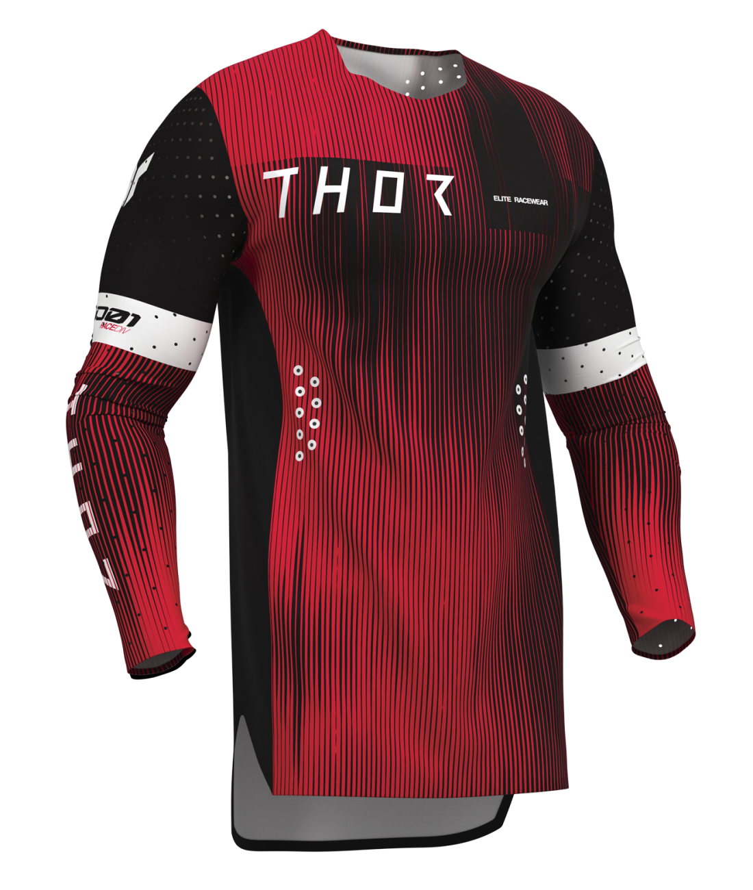 Thor S27 Sportmode Adult MX Jersey - Vanish Black / Red