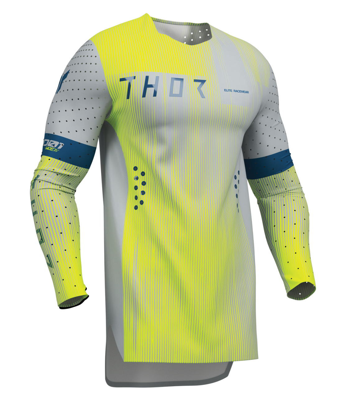Thor S27 Sportmode Adult MX Jersey - Vanish Gray / Deep Blue