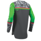 Thor S27 Sportmode Youth MX Jersey - Punk'd Charcoal / Green