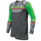 Thor S27 Sportmode Youth MX Jersey - Punk'd Charcoal / Green