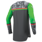 Thor S27 Sportmode Youth MX Jersey - Punk'd Charcoal / Green