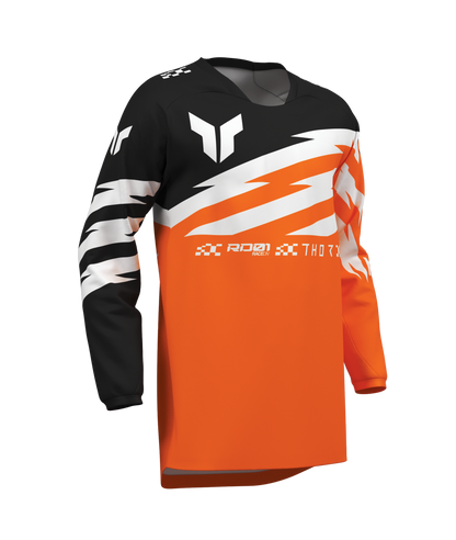 Thor S27 Launchmode Youth MX Jersey - Shockie Flo Orange / Black