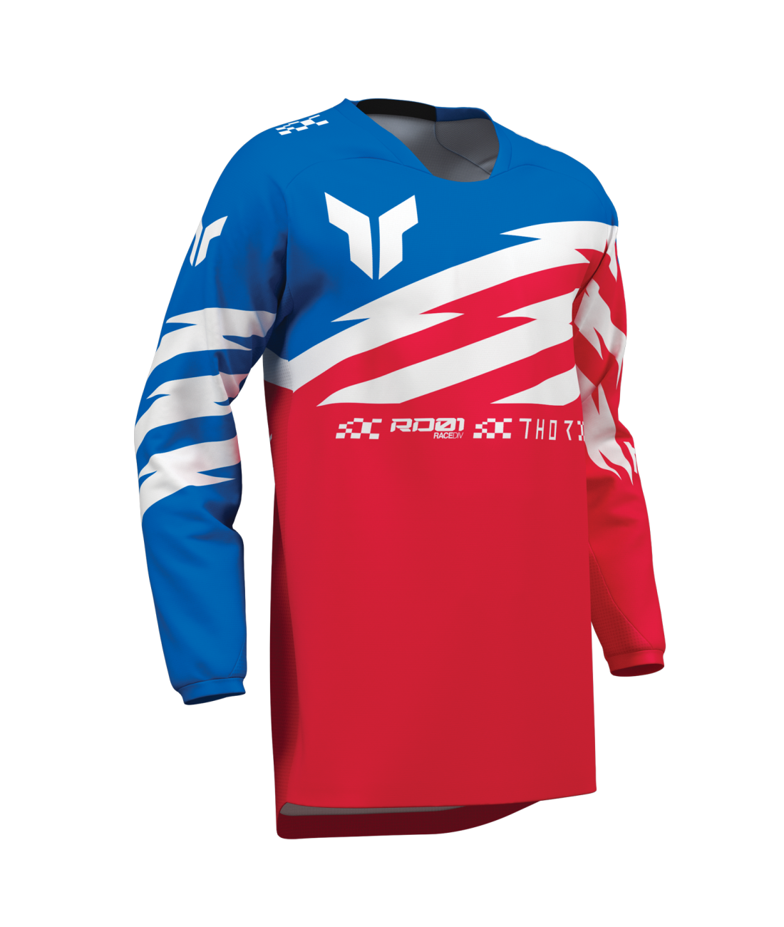 Thor S27 Launchmode Youth MX Jersey - Shockie Red / Blue