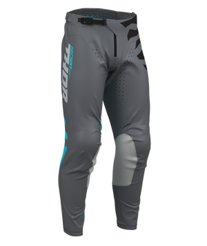 Thor S27 Launchmode Adult MX Pants - Shredder Charcoal / Aqua