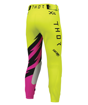 Thor S27 Launchmode Youth MX Pants - Shockie Acid / Fuchsia