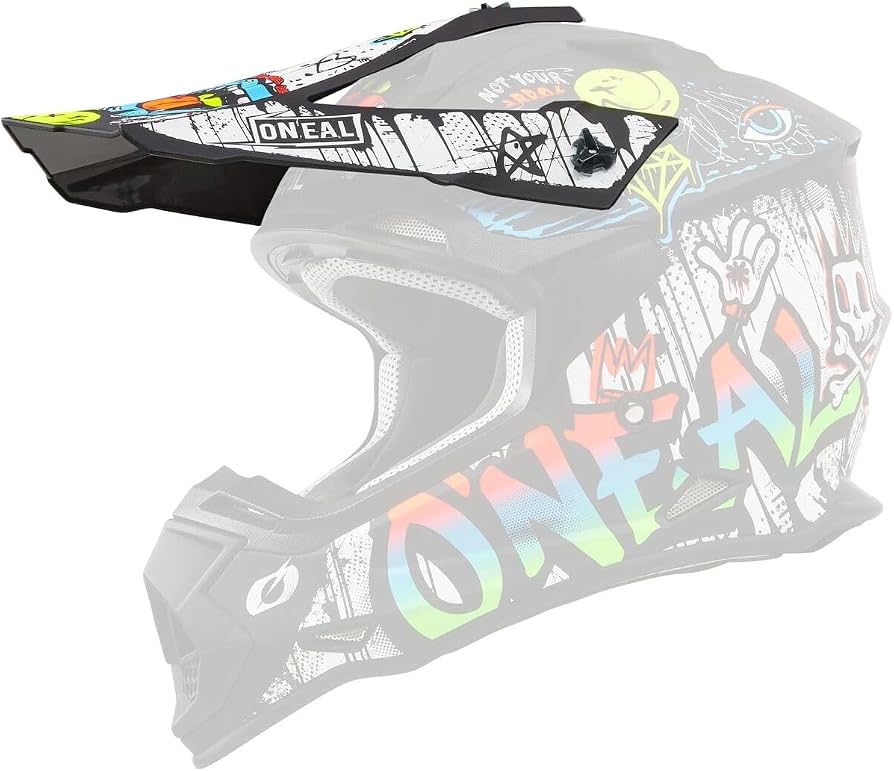 Oneal 2SRS Replacement Adult Helmet Peak - Rancid V24 Multi
