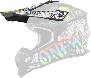 Oneal 2SRS Replacement Youth Helmet Peak - Rancid V24 Multi