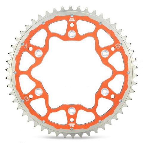 SPROCKET REAR MOTO MASTER FUSION DUAL RING 50T ORANGE GAS GAS HUSABERG HUSQVARNA KTM