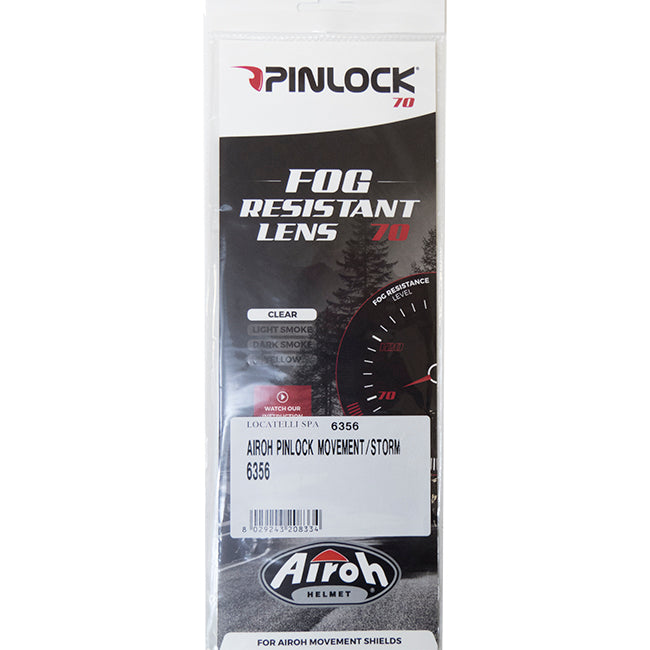 Airoh Movement S Replacement Pinlock 70 Insert - Clear - DKS114