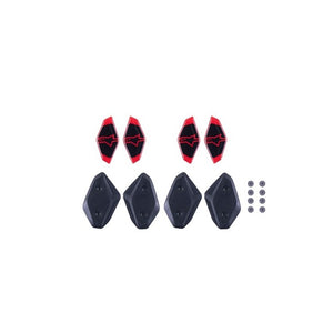 Alpinestars RK-10 Hinge Cover / Sticker Kit - Black / Red