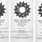 front sprocket descriptor