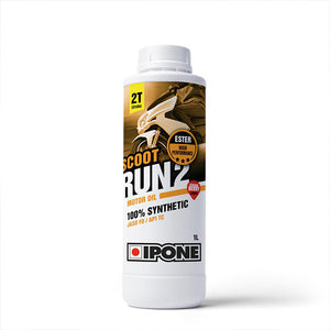 Ipone Scoot Run 2 - 2 Stroke Scented Oil - 1 Litre - Full Synthetic