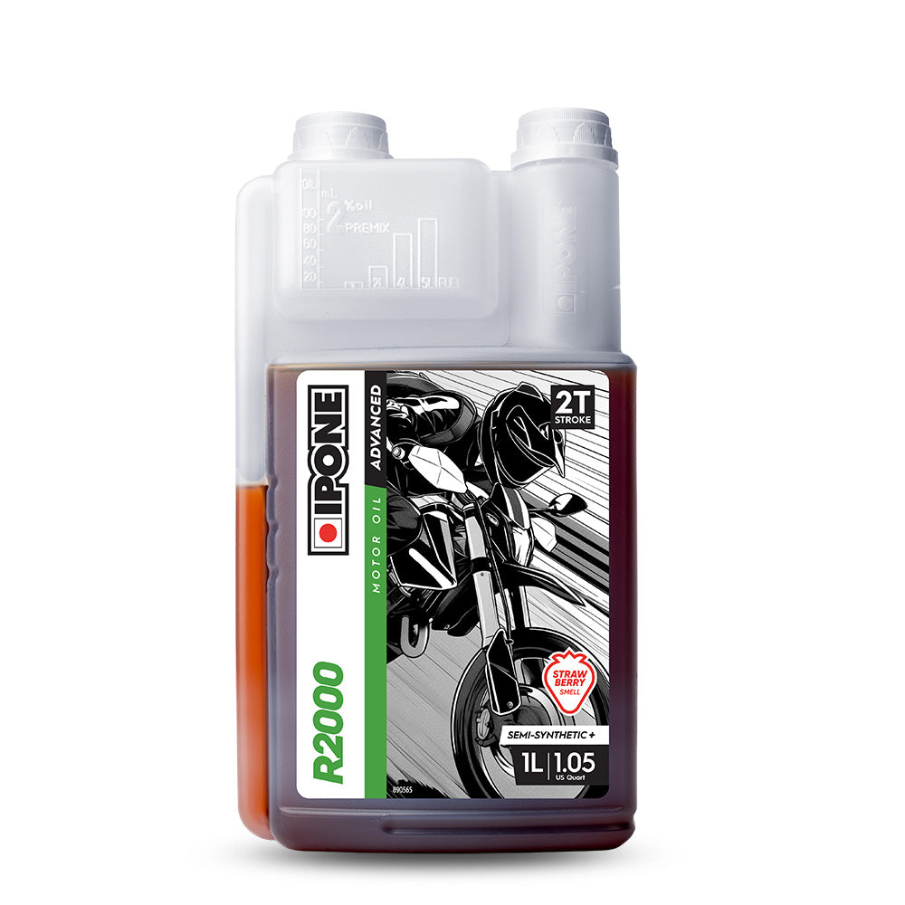 Ipone R2000 Semi Synthetic Plus Ester Scented 2 Stroke Oil - 1 Litre