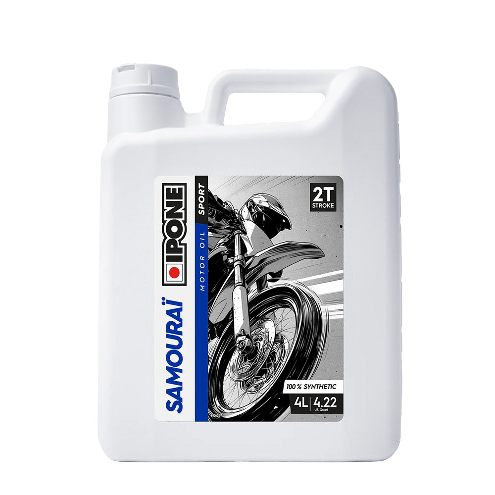 Ipone Samourai 100% Synthetic 2 Stroke Oil - 4 Litre