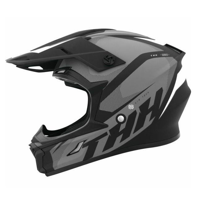 THH Youth X-Large - T710X MX Helmet - Black/Grey 53-54cm